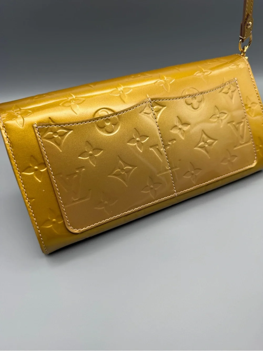 Louis Vuitton Rossmore Yellow Vernis Patent Shoulder Bag